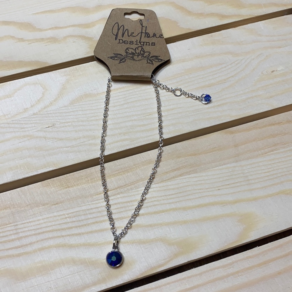 NWT-Sterling Silver Swarovski Crystal Anklet